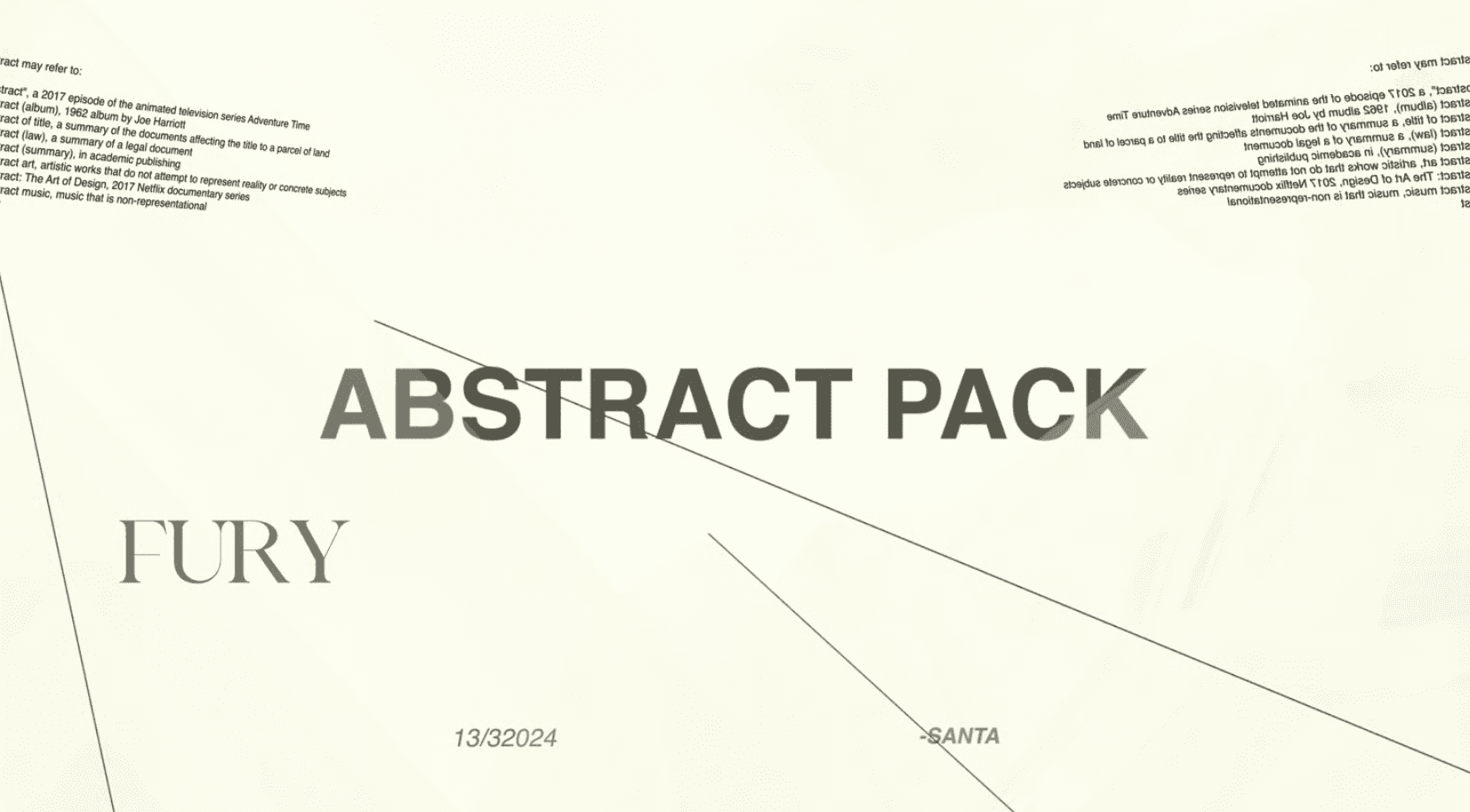 Fury Abstract Pack