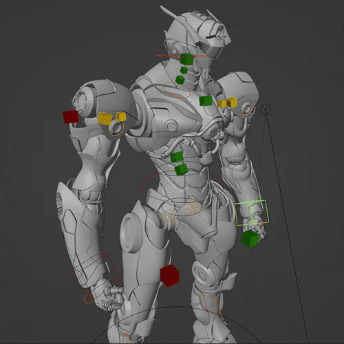 图片[7]-Blender用OctaneRender制作的3D动漫风格机甲制作-VFX核心