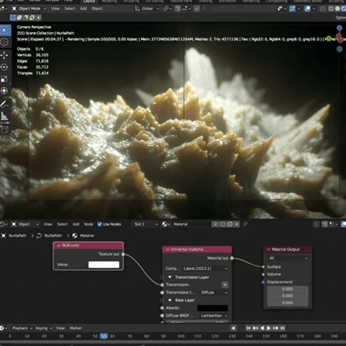 图片[1]-Blender用OctaneRender制作的3D动漫风格机甲制作-VFX核心