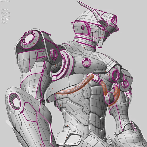 图片[5]-Blender用OctaneRender制作的3D动漫风格机甲制作-VFX核心