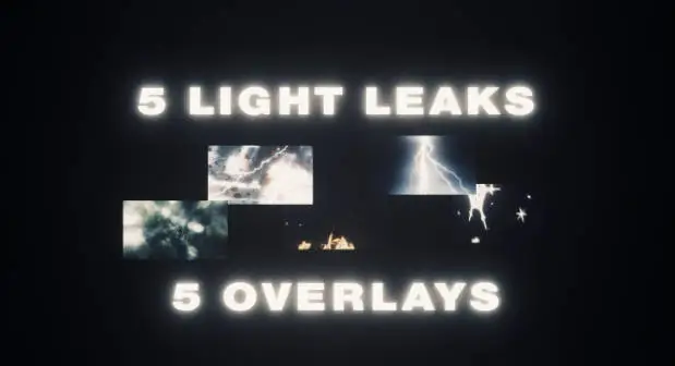 6beanerish_LIGHT LEAKS OVERLAYS-VFXCore视觉特效学习网