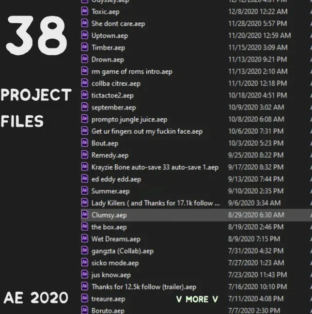 All My Project Files ( For Sale )