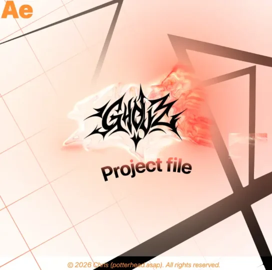 Ghost Logo Animation project file-VFXCore视觉特效学习网