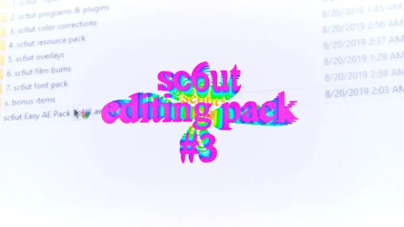 sc6ut editing pack #3-VFXCore视觉特效学习网